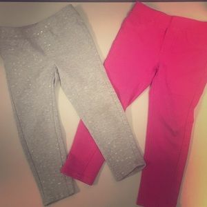 Two Pairs of Pants: Pink and White